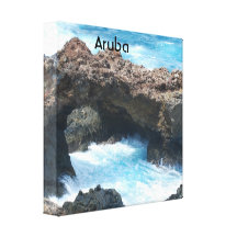 Costa de Aruba Impresión En Lona Estirada