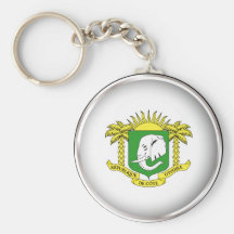 Costa de Marfil redonda Llaveros Personalizados