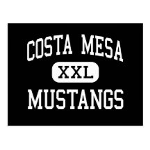 Costa Mesa - mustangos - alto - Costa Mesa Tarjeta Postal