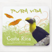 Costa Rican Pura Vida Mousepad Alfombrillas De Raton