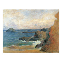 Costa rocosa, Gauguin, impresionismo del poste del Comunicados