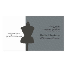 Costura elegante de la modista de la costurera tarjetas personales