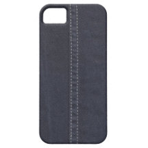 Costura oscura del dril de algodón iPhone 5 Case-Mate protectores