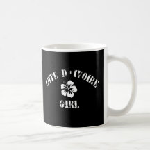 Cote D&Apos; Chica rosado de Ivoire Tazas De Café