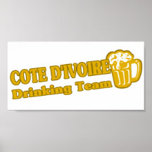 Cote D&Apos; Equipo de consumición de Ivoire Posters