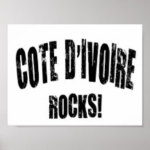 Cote D&Apos; ¡Rocas de Ivoire! Posters