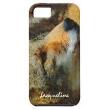Coyote salvaje - cierre pintado del efecto encima  iPhone 5 carcasas