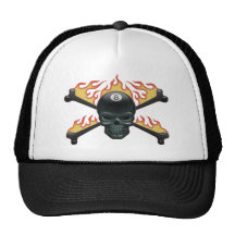 Cráneo 8 el flamear gorros bordados