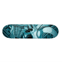 cráneo azul patin personalizado