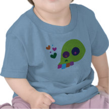 Cráneo colorido del arco iris camiseta