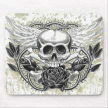 Cráneo con alas Mousepad
