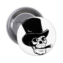 Cráneo con el sombrero de copa pins