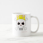 Cráneo con la taza de las llamas