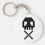 cráneo de 8 bits del pixel llavero