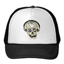 Cráneo de la música gorras de camionero