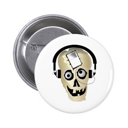 Cráneo de la música pin