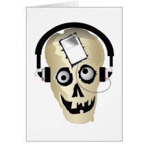 Cráneo de la música tarjeta
