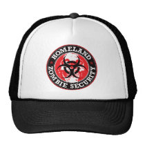 Cráneo de la seguridad del zombi de la patria - ro gorras