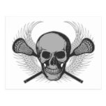 Cráneo de LaCrosse - gris tarjetas postales