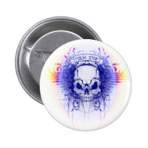 Cráneo de Rockstar - botón Pin