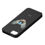 Cráneo del cromo y caso del iPhone 5 de las alas iPhone 5 Case-Mate Carcasas