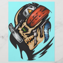Cráneo del Cyborg en batalla Tarjetas Informativas