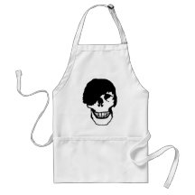 cráneo del emo delantal