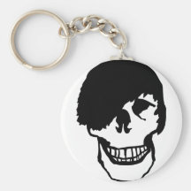 cráneo del emo llaveros