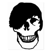 cráneo del emo postales