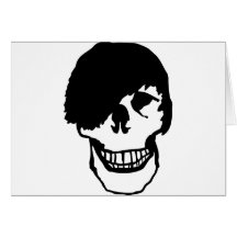 cráneo del emo tarjeton