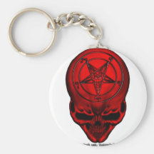 cráneo del penta llavero personalizado