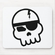 Cráneo del pirata informático del pirata alfombrillas de ratón