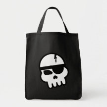 Cráneo del pirata informático del pirata bolsas de mano