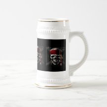 cráneo del pirata taza