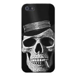 Cráneo del sombrero de copa iPhone 5 fundas