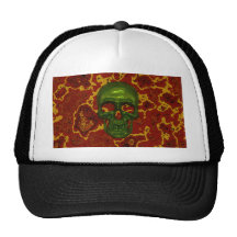 Cráneo esmeralda gorro