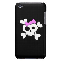 Cráneo femenino lindo iPod touch Case-Mate cárcasas