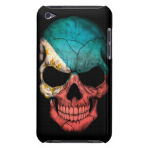 Cráneo filipino de la bandera en negro iPod touch Case-Mate protector