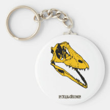 Cráneo gráfico de T-Rex Llavero