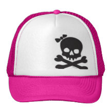 Cráneo para mujer y bandera pirata gorro