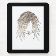 Cráneo punky Mousepad de Emo Alfombrillas De Raton