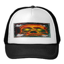Cráneo que brilla intensamente gorra