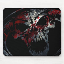 Cráneo sangriento Mousepad Alfombrilla De Raton