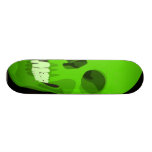 Cráneo verde patines 