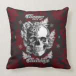 Cráneo y almohada clásicos del navidad de los rosa
