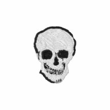 Cráneo y bandera pirata sudadera bordada con serigrafia