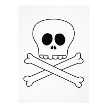 Cráneo y bandera pirata comunicados