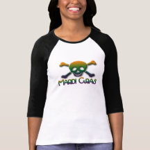 Cráneo y bandera pirata del carnaval camiseta