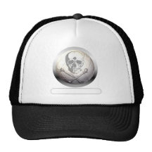 Cráneo y bandera pirata del voleibol gorro