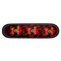 cráneo y bandera pirata tabla de patinar